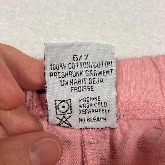 Painting red rhinos pink ballerina 100% cotton dress and leggings size 6/7 - Picture 10 of 11